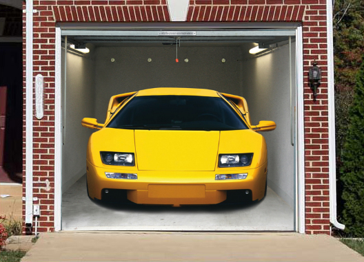 Lamborghini Diablo Garage Door Mural By admin March 31 2012 No 