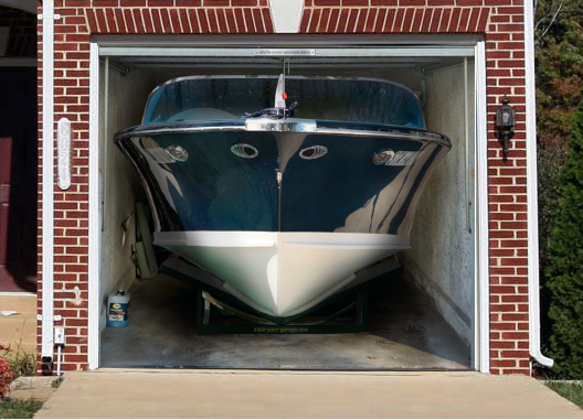 Modern Garage Door Murals Inside for Large Space