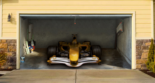 Interesting and Funny Garage Door Murals - Zero To 60 Times