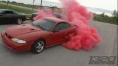 Red Tire Burnout!