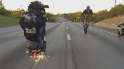 Hayabusa Motorcycle Stunts On the Streets | Wheelies + Drifts