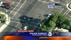 Police Chase in Thousand Oaks, California