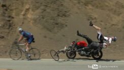 Shocking Ducati Motorcycle Crash into Bicycles