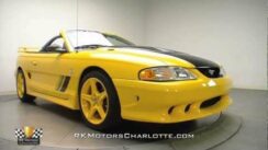 Yellow 1998 Ford Saleen Mustang SA-15 Roadster