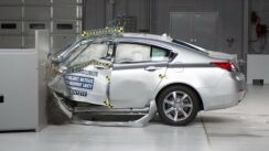 2012 Acura TL Overlap IIHS Crash Test Video