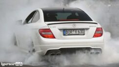 Huge Burnout in a Modified Mercedes C63 AMG