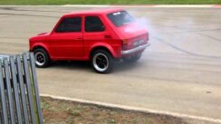 Modified Fiat 126 Maluch Drag Racing