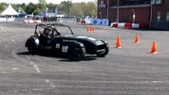 Westfield Electric Race Car Prototype Drifting