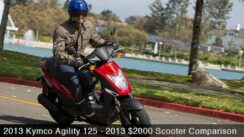 2013 Kymco Agility 125 Scooter Comparison