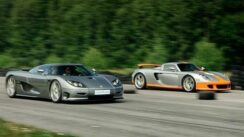 Porsche Carrera GT vs Koenigsegg CCR Evolution Drag Race