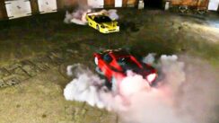 Ferrari F50 Supercar Burnout & Drifting