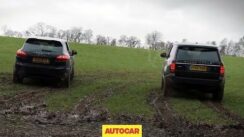 Range Rover vs Porsche Cayenne Drag Racing