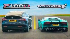 Lamborghini Aventador S vs Tesla Model X P100D