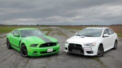 Ford Mustang Boss 302 vs Mitsubishi Lancer Evolution MR
