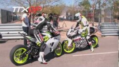 Zero vs Brammo Electric Motorcycle Burnouts