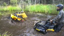 2012 1000XT Outlander Can Am in a DEEP Hole