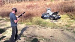 Saturn Car Shoot Up with AK-47