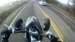Honda TRX450r vs Ford Mustang Drag Race