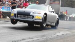Heavily Modified Honda S2000 Wheelie