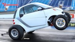 Crazy Smart Car with Big Block Chevy V8!