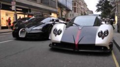 Pagani Zonda vs Bugatti Veyron SuperSport Video