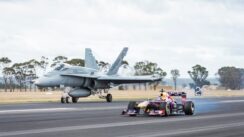Infiniti F1 Car vs F/A-18 Hornet Fighter Jet