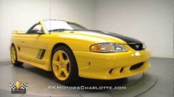 Yellow 1998 Ford Saleen Mustang SA-15 Roadster