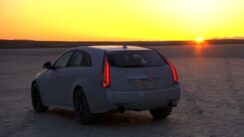 Top Speed in a Cadillac CTS-V Wagon & Corvette