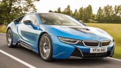 BMW i8 Hybrid Sports Car Driven