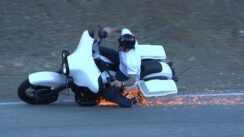 Harley Davidson Street Glide Motorcycle Crash