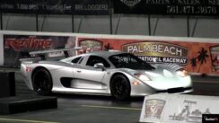RARE Mosler MT900 vs SLR McLaren 1/4 Mile Drag Race