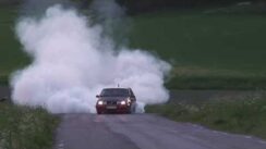 MASSIVE BURNOUT: Volvo 740 T5 with 500HP
