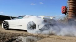 Bugatti EB110 SS Burnout