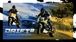 Motorcycle vs. Cop Car Drift Battle