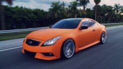 Matte Orange Infiniti G37s on 20″ Rims